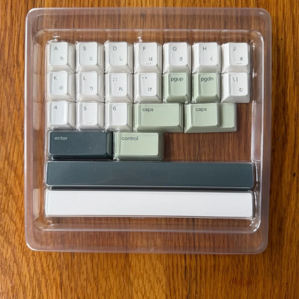 Osume Matcha Base Kit Keycaps - Hiragana (Japanese with US Script)
